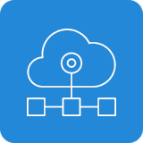 Cloud with connected computers