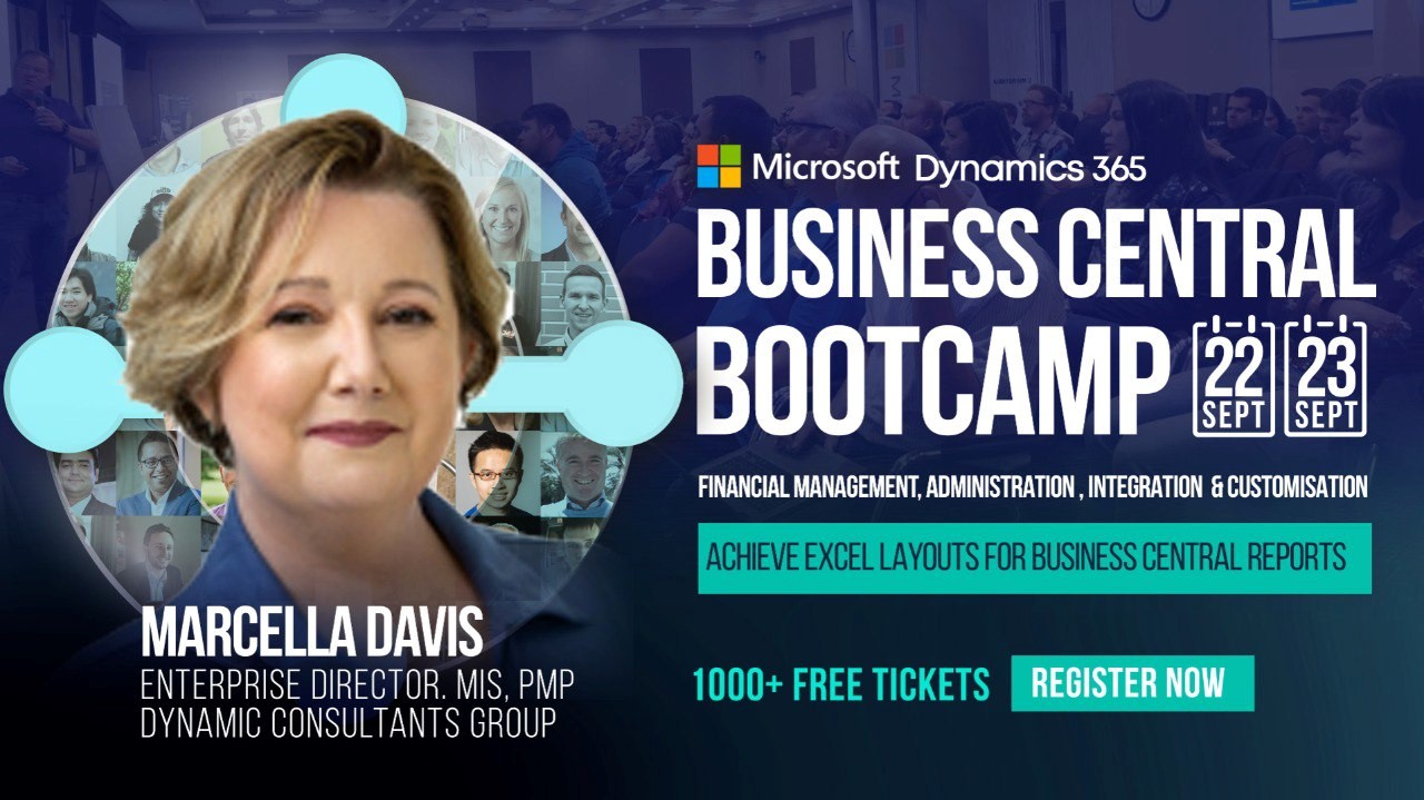 Marcella Davis featured as a speaker at Business Central Bootcamp